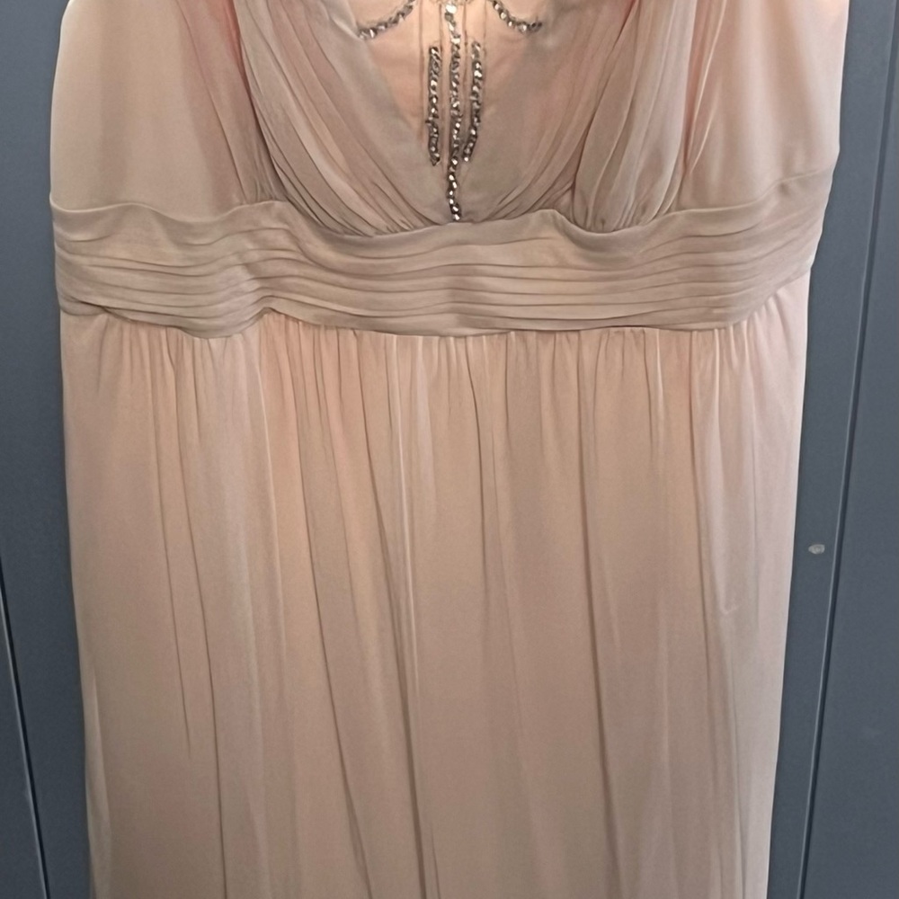 Strapless Blush Evening Dress